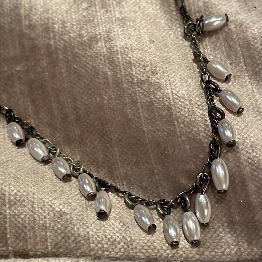 Vintage 80’s Pearl Choker Necklace By After Thoughts